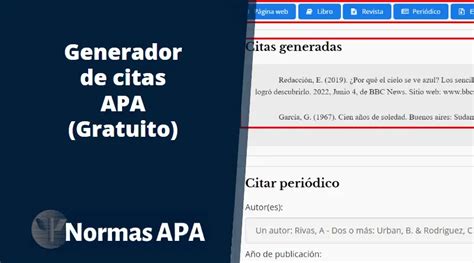 generador de referencias apa|Crear una entrada de referencia en formato APA